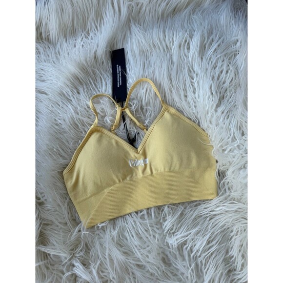Civil Regime Pastel Yellow Kelly Seamless Bra Size Small - Picture 3 of 6